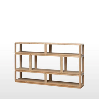 Large Sandblasted Shelving Display Console Table in Display from Oriana B www.orianab.com