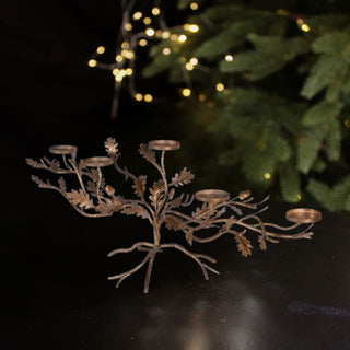 Leaf Branch Candle Holder in Christmas from Oriana B www.orianab.com
