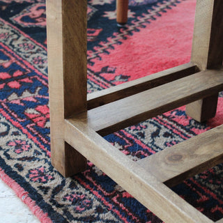 Linen and Wood Bench in Furniture from Oriana B www.orianab.com