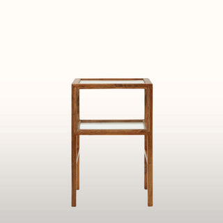 Mango Wood and Glass Side Table in Furniture from Oriana B www.orianab.com