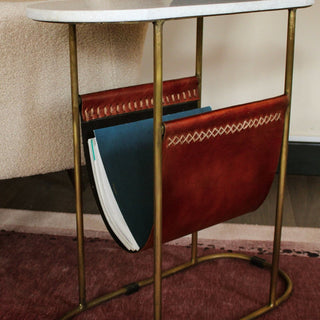 Marble Top Magazine Holder in Furniture from Oriana B www.orianab.com