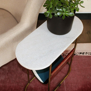 Marble Top Magazine Holder in Furniture from Oriana B www.orianab.com
