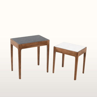 Marble Topped Side Table Nest in Furniture from Oriana B www.orianab.com