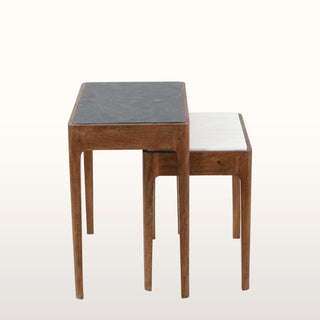 Marble Topped Side Table Nest in Furniture from Oriana B www.orianab.com