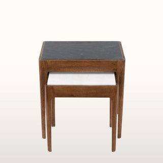 Marble Topped Side Table Nest in Furniture from Oriana B www.orianab.com