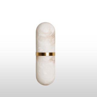 Marble Wall Light with Brass Band in Lighting from Oriana B www.orianab.com