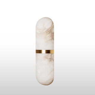 Marble Wall Light with Brass Band in Lighting from Oriana B www.orianab.com