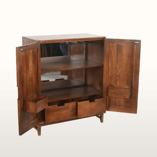 Marquetry Bar Cabinet | Wood in Furniture from Oriana B www.orianab.com