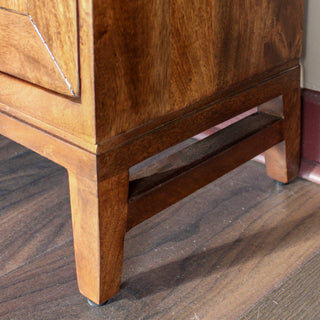 Marquetry Sliding Door Console Cabinet | Wood in Furniture from Oriana B www.orianab.com
