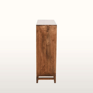 Marquetry Sliding Door Console Cabinet | Wood in Furniture from Oriana B www.orianab.com