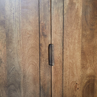 Marquetry Tall Bookshelf with Cabinet | Wood in Furniture from Oriana B www.orianab.com