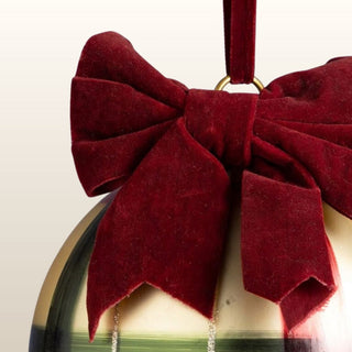 Medium Christmas Bauble with Red Velvet Bow in Christmas from Oriana B www.orianab.com