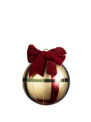 Medium Christmas Bauble with Red Velvet Bow in Christmas from Oriana B www.orianab.com