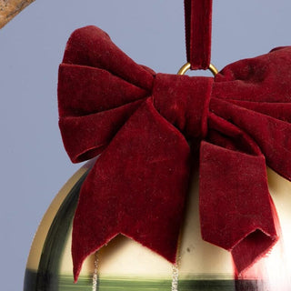 Medium Christmas Bauble with Red Velvet Bow in Christmas from Oriana B www.orianab.com