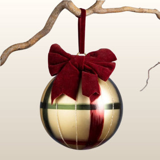 Medium Christmas Bauble with Red Velvet Bow in Christmas from Oriana B www.orianab.com