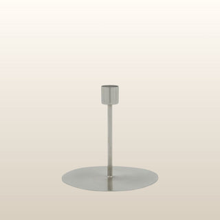 Medium Silver Minimalist Candlestick in Homewares from Oriana B www.orianab.com
