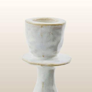 Medium White Ceramic Candle Holder in Homewares from Oriana B www.orianab.com