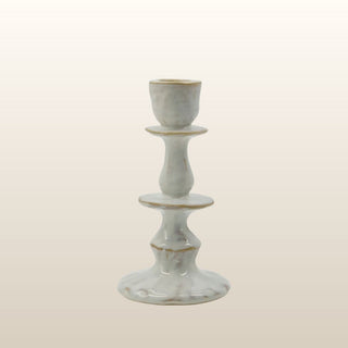 Medium White Ceramic Candle Holder in Homewares from Oriana B www.orianab.com
