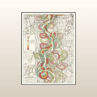 Mississippi Meanders I Print | 70x50 in Homewares from Oriana B www.orianab.com