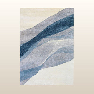 Modern Abstract Shag Rug | Petrol in Archived from Oriana B www.orianab.com