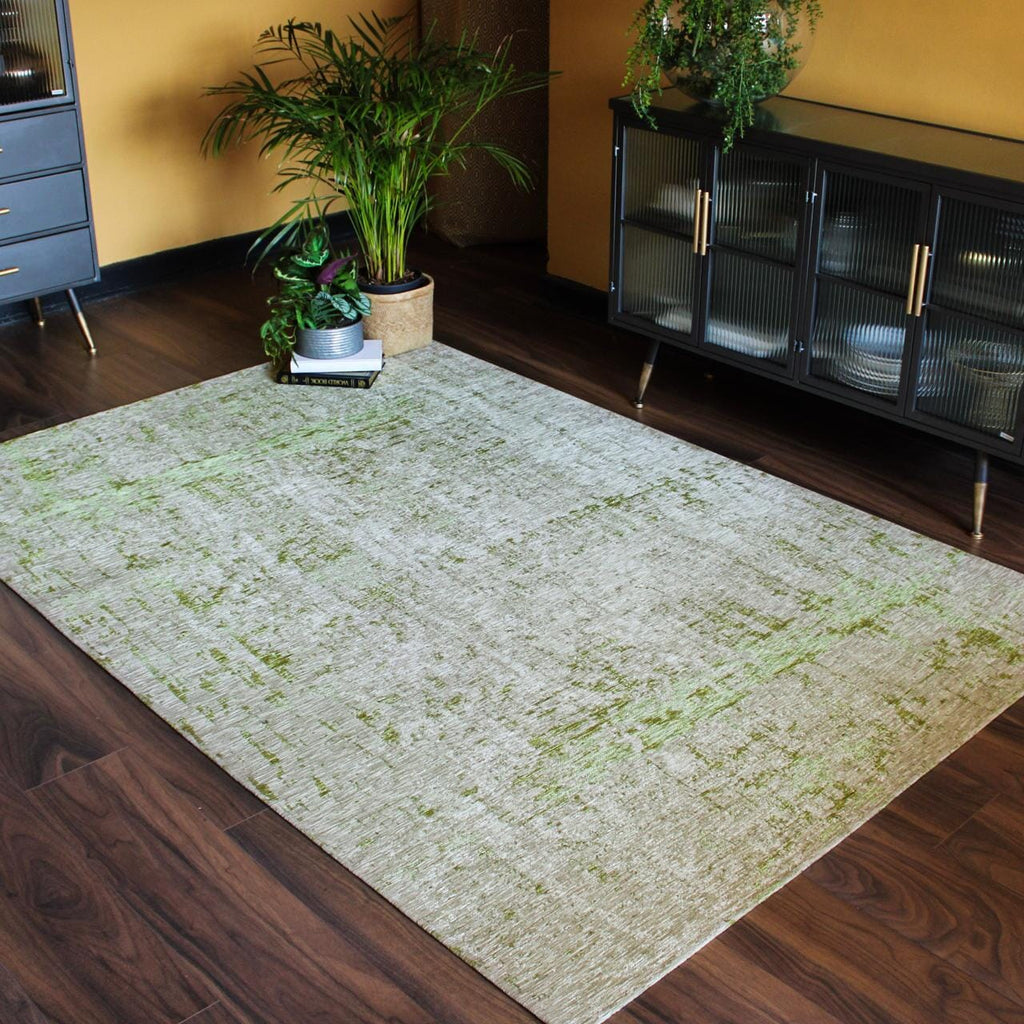 Modern Flat Weave Rug | Olive – Oriana B