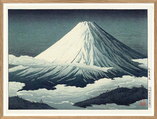 Mount Fuji Print | 2 Sizes Available in Homewares Medium Oak Frame | 50x70 from Oriana B. www.orianab.com