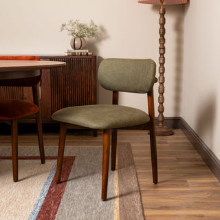 Orla Dining Chair | Green Linen in Furniture from Oriana B www.orianab.com