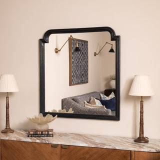 Oscar Mantle Mirror | Black in Mirrors from Oriana B www.orianab.com