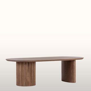 Oval Warm Wood Coffee Table in Furniture from Oriana B www.orianab.com