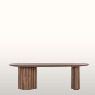 Oval Warm Wood Coffee Table in Furniture from Oriana B www.orianab.com