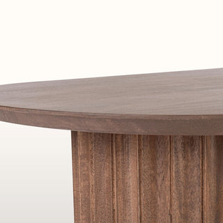 Oval Warm Wood Coffee Table in Furniture from Oriana B www.orianab.com