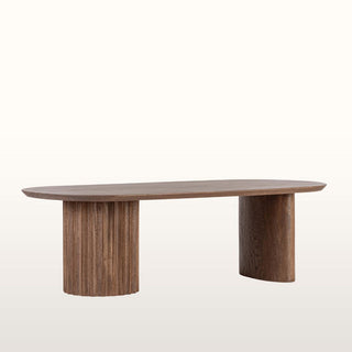 Oval Warm Wood Coffee Table in Tables from Oriana B. www.orianab.com