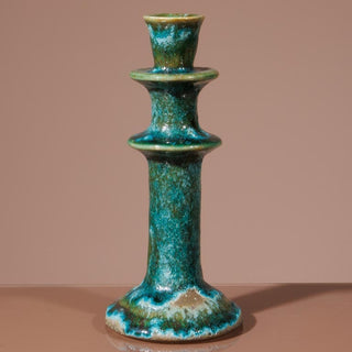 Oxidised Green Tall Candlestick in Homewares from Oriana B www.orianab.com