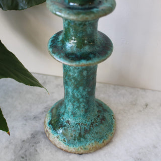 Oxidised Green Tall Candlestick in Homewares from Oriana B www.orianab.com