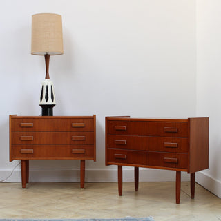 Pair of Bedsides with Drawers by Ejsing Møbelfabrik in Vintage from Oriana B. www.orianab.com