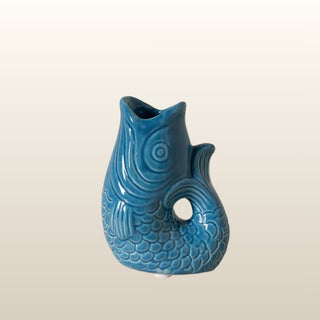 Pair of Blue Fish Candlesticks in Homewares from Oriana B www.orianab.com
