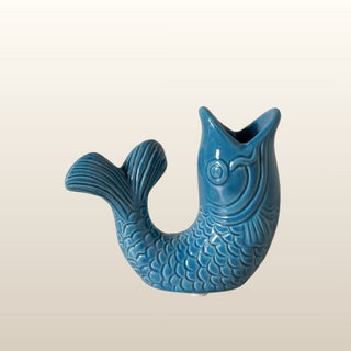 Pair of Blue Fish Candlesticks in Homewares from Oriana B www.orianab.com