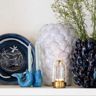 Pair of Blue Fish Candlesticks in Homewares from Oriana B www.orianab.com