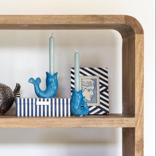 Pair of Blue Fish Candlesticks in Homewares from Oriana B www.orianab.com