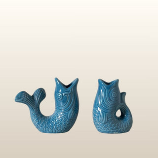 Pair of Blue Fish Candlesticks in Homewares from Oriana B www.orianab.com