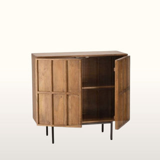 Panel Effect 2 Door Mango Wood Cabinet in Furniture from Oriana B. www.orianab.com