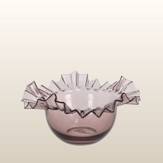 Pink Glass Bowl | 24cm in Homewares from Oriana B www.orianab.com