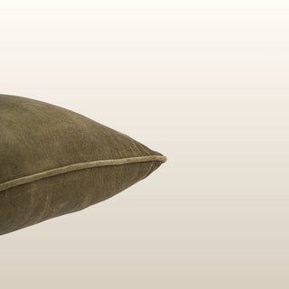 Pippa Velvet Cushion | Moss Green | 40x60 in Homewares from Oriana B www.orianab.com