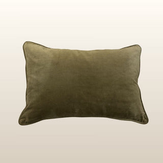 Pippa Velvet Cushion | Moss Green | 40x60 in Homewares from Oriana B www.orianab.com