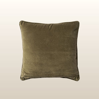 Pippa Velvet Cushion | Moss Green | 50x50 in Homewares from Oriana B www.orianab.com