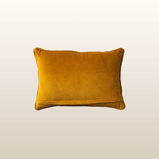 Pippa Velvet Cushion | Mustard | 40x60 in Homewares from Oriana B www.orianab.com