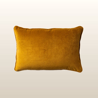Pippa Velvet Cushion | Mustard | 40x60 in Homewares from Oriana B www.orianab.com