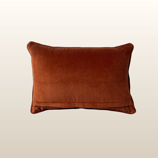 Pippa Velvet Cushion | Rust | 40x60 in Homewares from Oriana B www.orianab.com