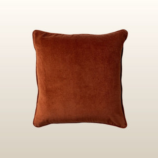 Pippa Velvet Cushion | Rust | 50x50 in Homewares from Oriana B www.orianab.com