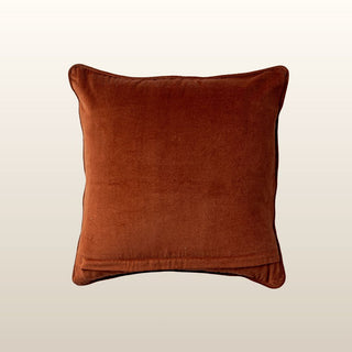 Pippa Velvet Cushion | Rust | 50x50 in Homewares from Oriana B www.orianab.com
